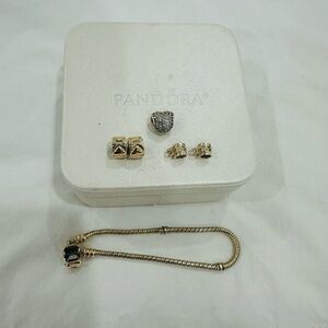 Authentic Pandora 14k gold bracelet